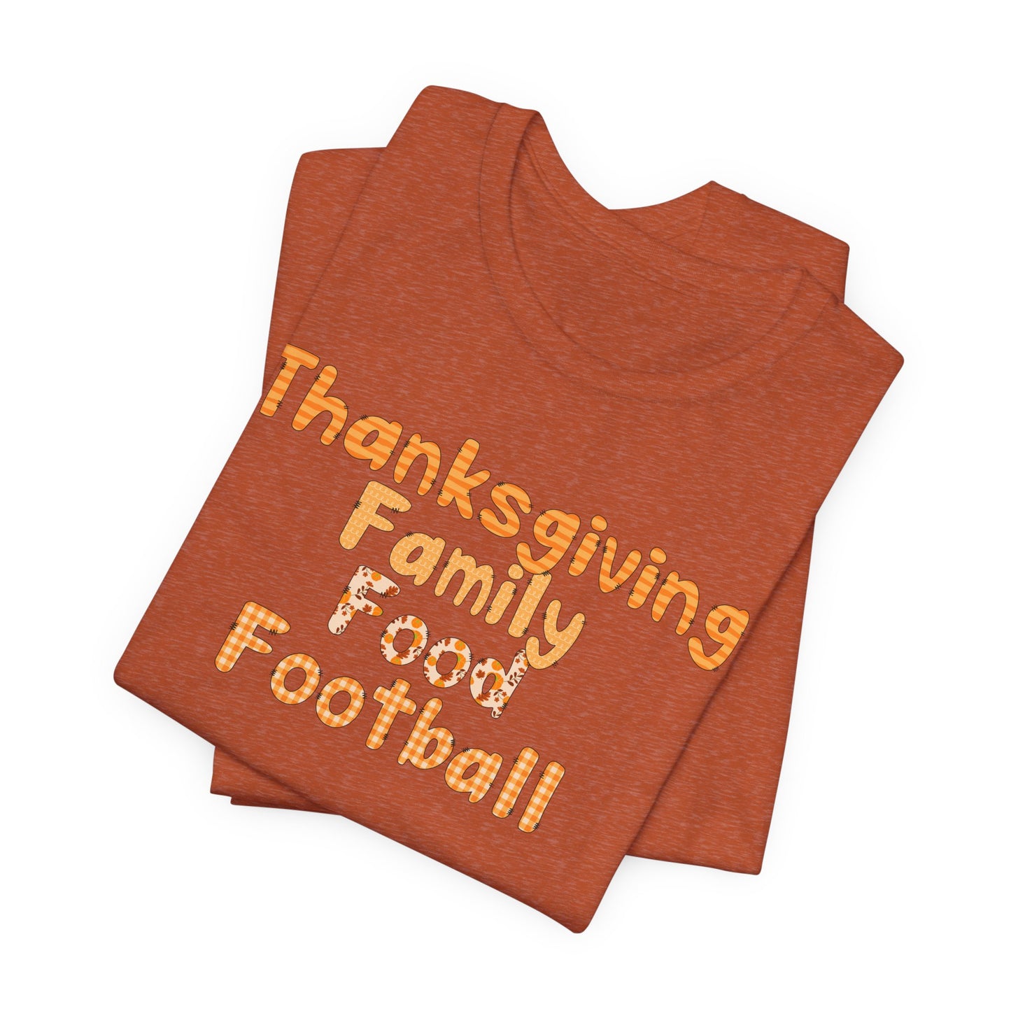T-shirt - Thanksgiving - Family Food Football (01a)