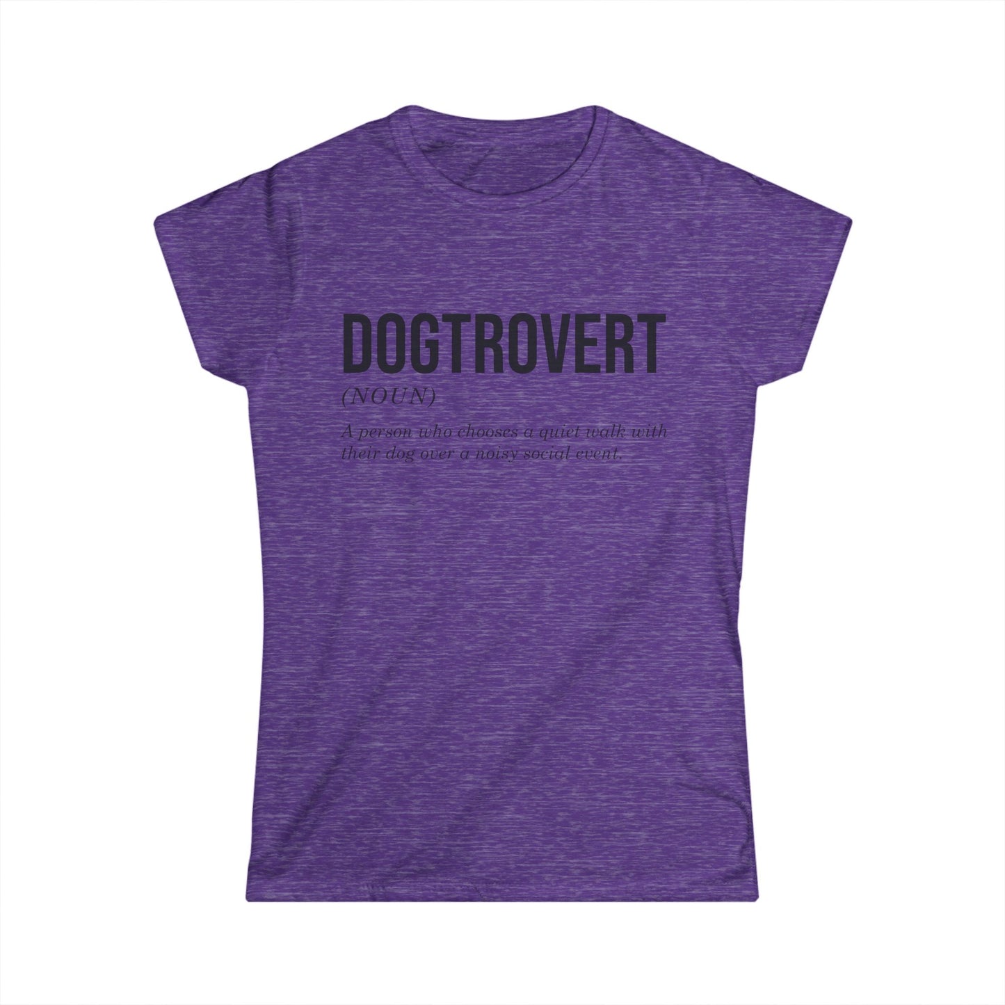 Female T-Shirt - Animal Lover - Dogtrovert (1a)