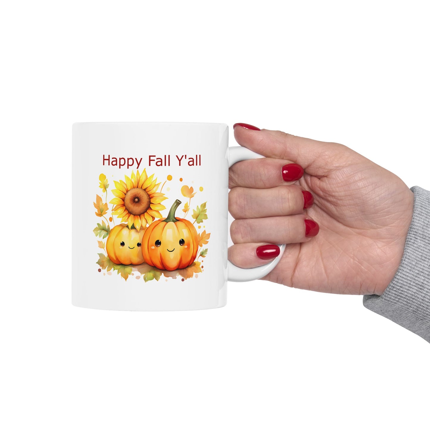 Ceramic Mug - Autumn - Happy Fall Y'all (1b)