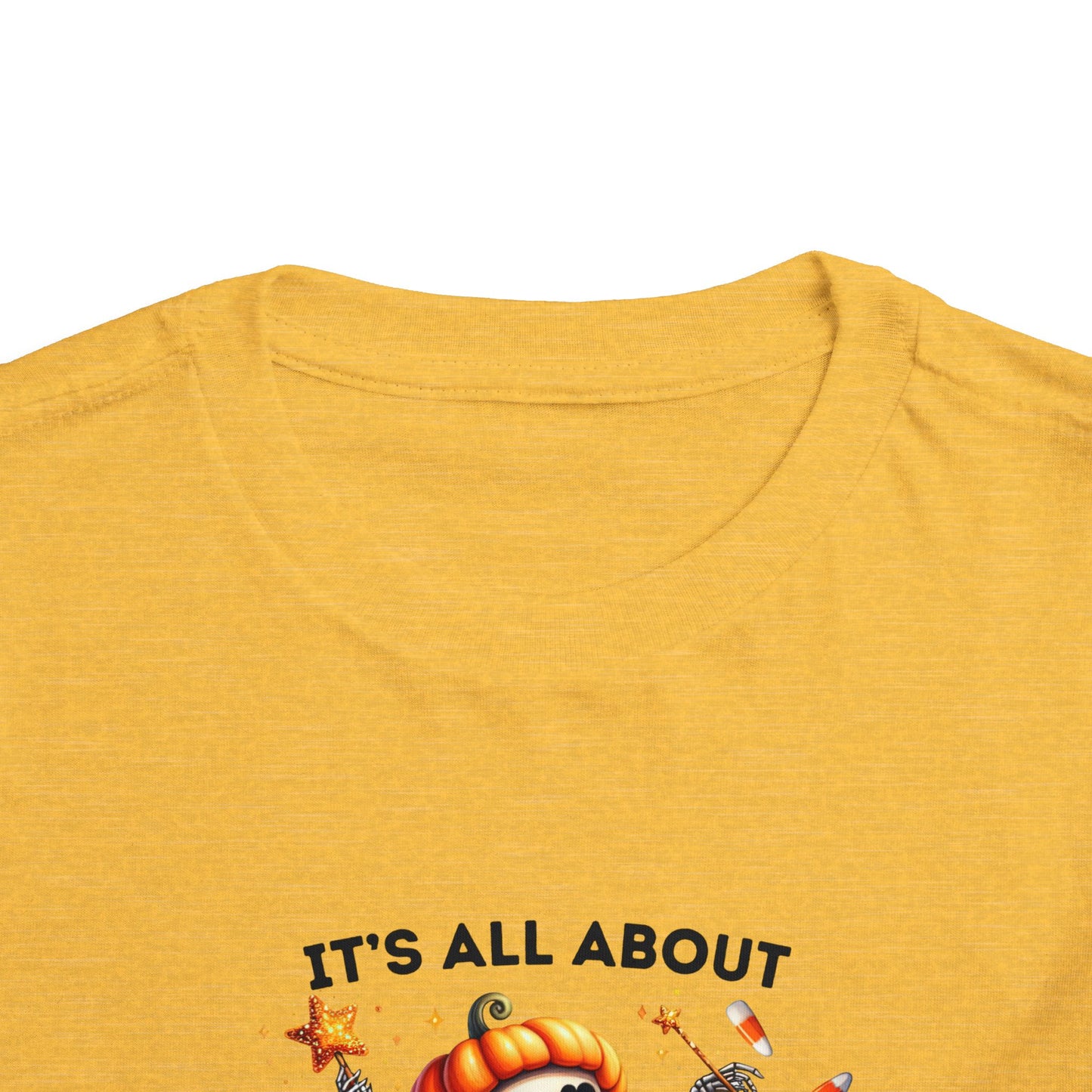 Toddler Tee - Halloween / Ballet Skeleton - It's all about the Candy! (01a)
