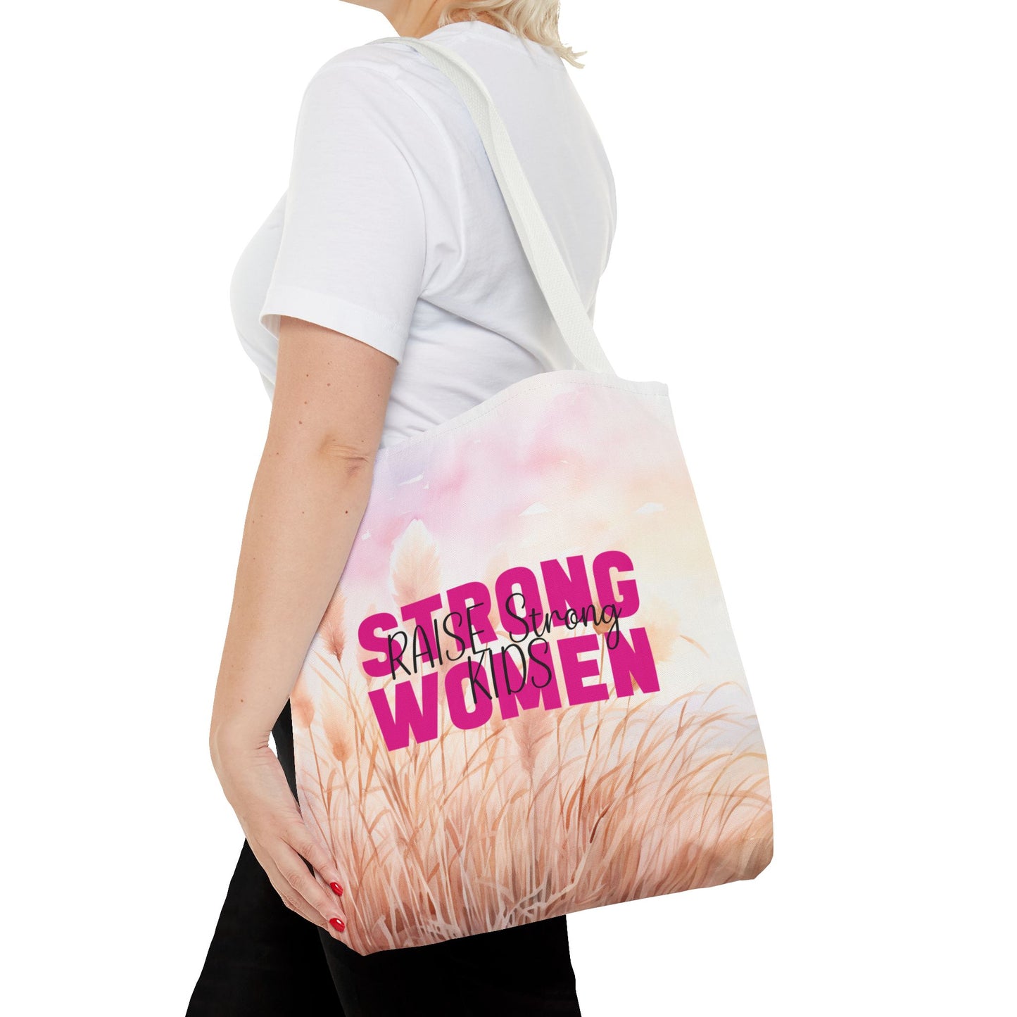 Tote Bag - Mom - Strong Women Raise Strong Kids (1)
