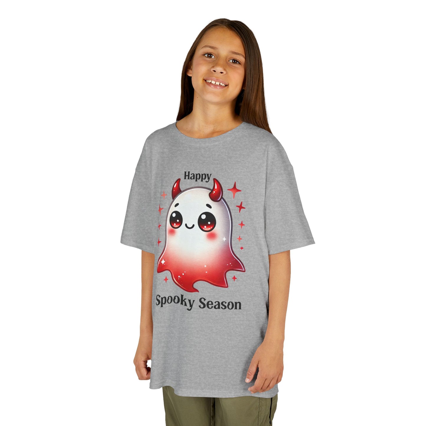 Child Tee - Halloween / Ghost - Happy Spooky Season (01a)