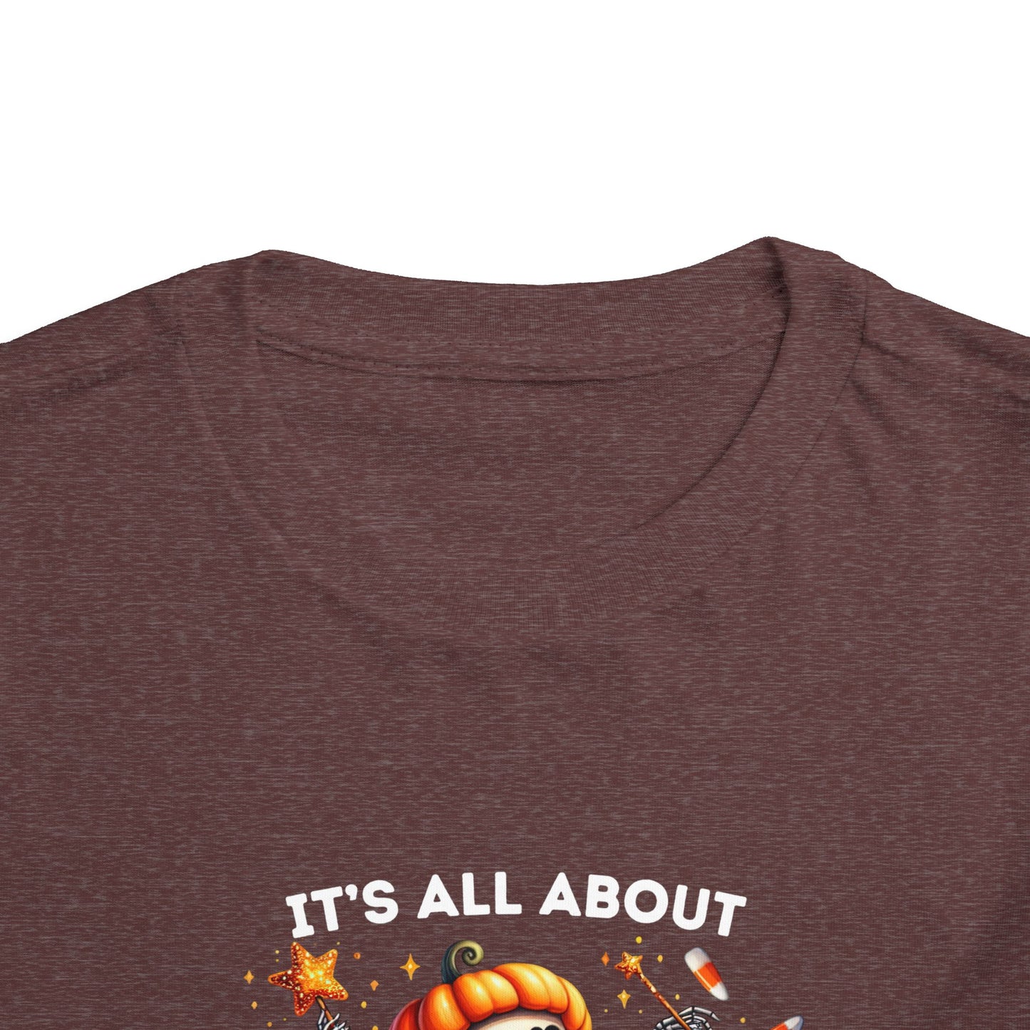 Toddler Tee - Halloween / Ballet Skeleton - It's all about the Candy! (01a)