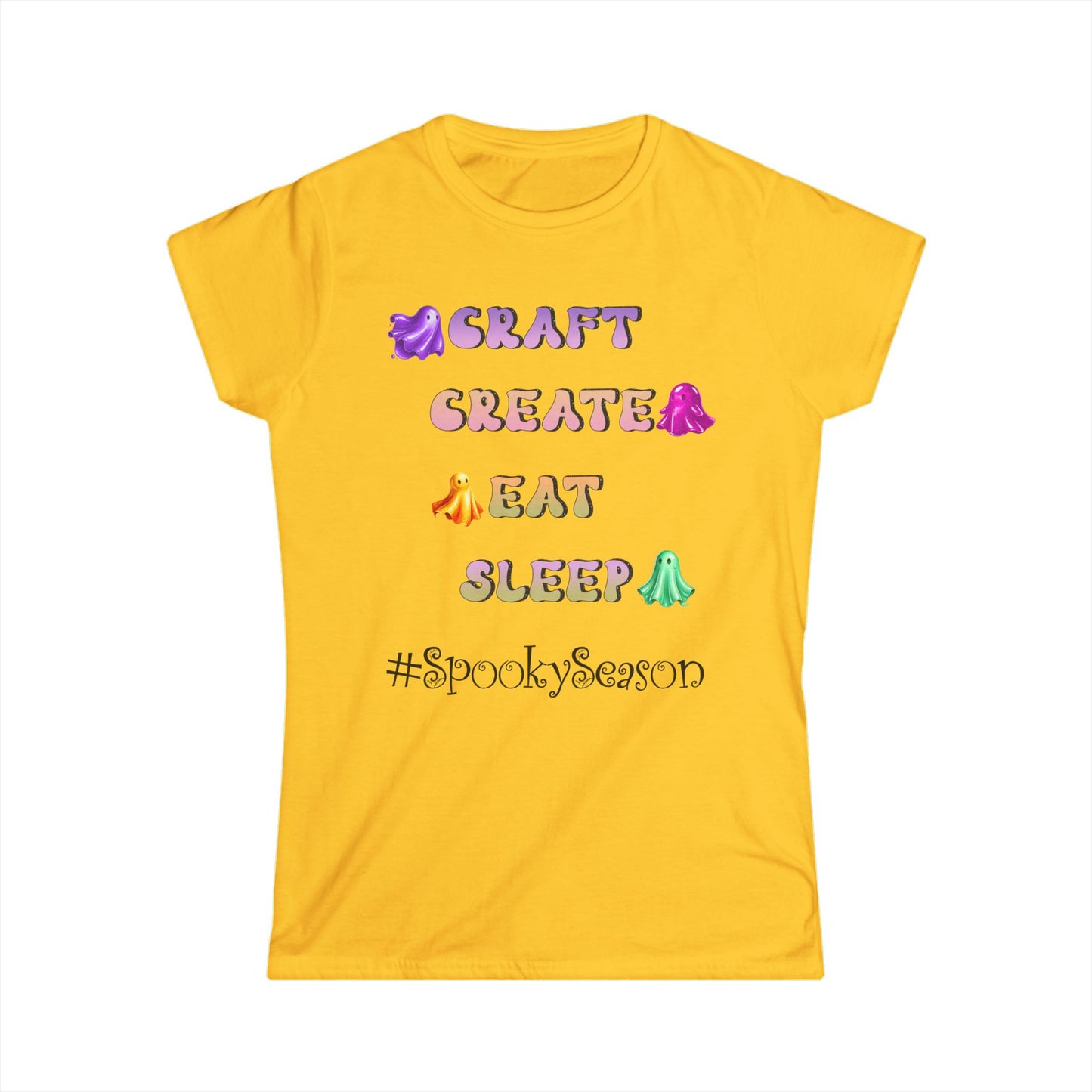 Female T-Shirt - Halloween - Craft Create Eat Sleep #spookyseason (01a)
