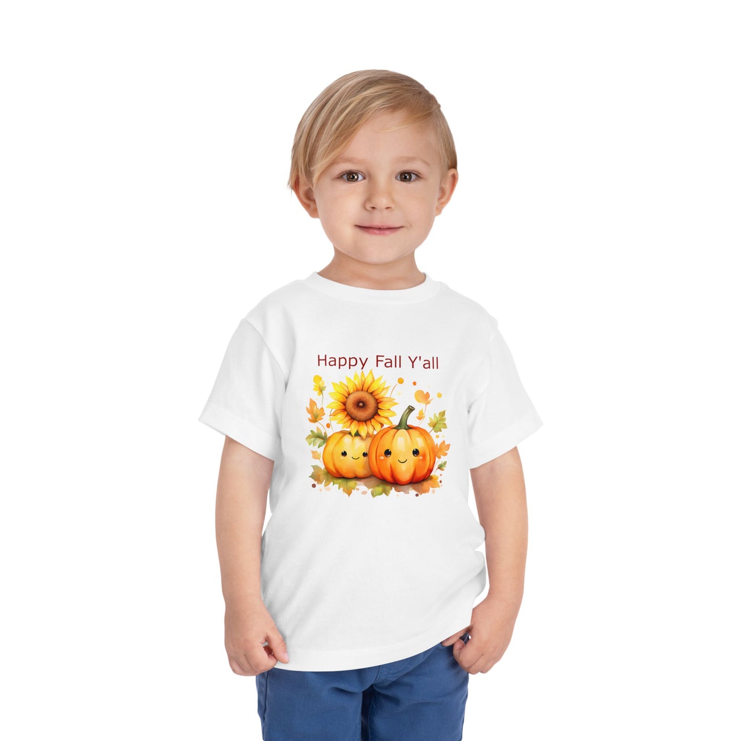 Toddler Tee - Autumn - Happy Fall Y'All (01)