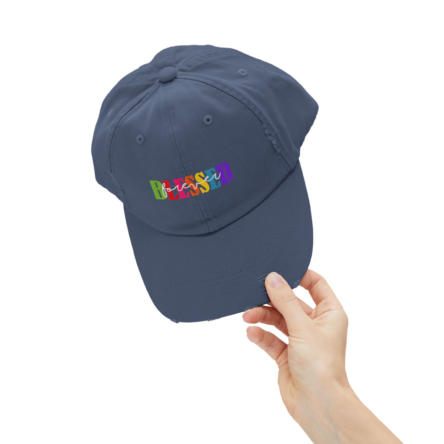 Distressed Cap - Faith - Blessed Forever (1)