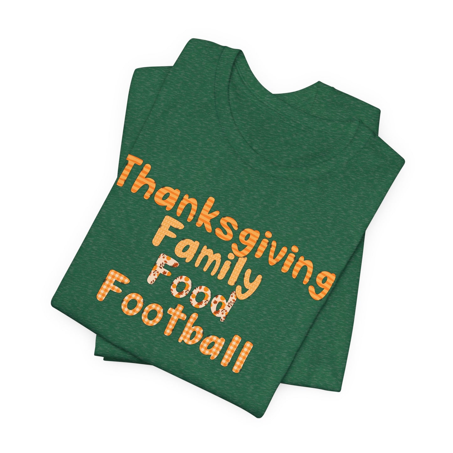 T-shirt - Thanksgiving - Family Food Football (01a)