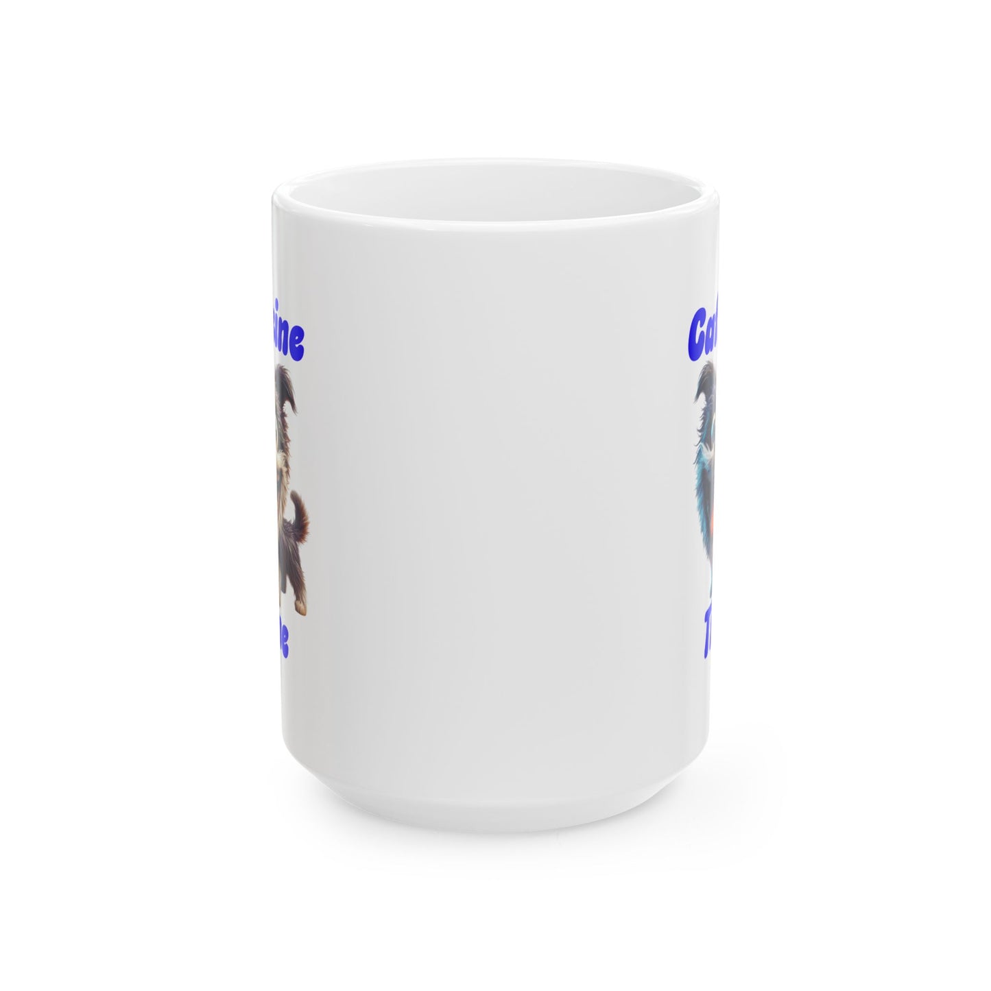 Ceramic Mug - Caffeine Time with Dog (1)