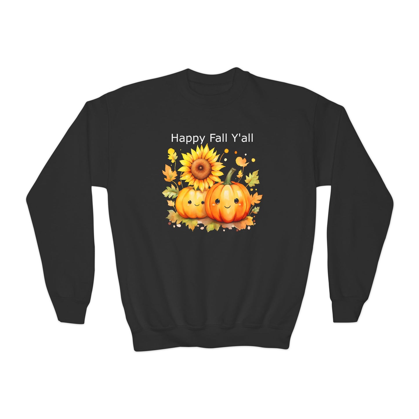 Child Sweatshirt - Autumn - Happy Fall Y'All (01)