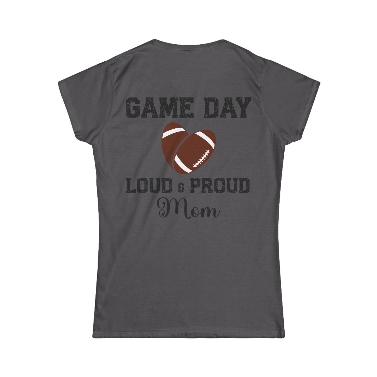 Female T-Shirt - Football - Loud & Proud Mom (01a)
