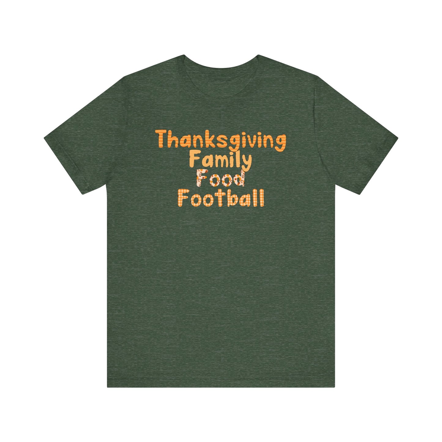 T-shirt - Thanksgiving - Family Food Football (01a)