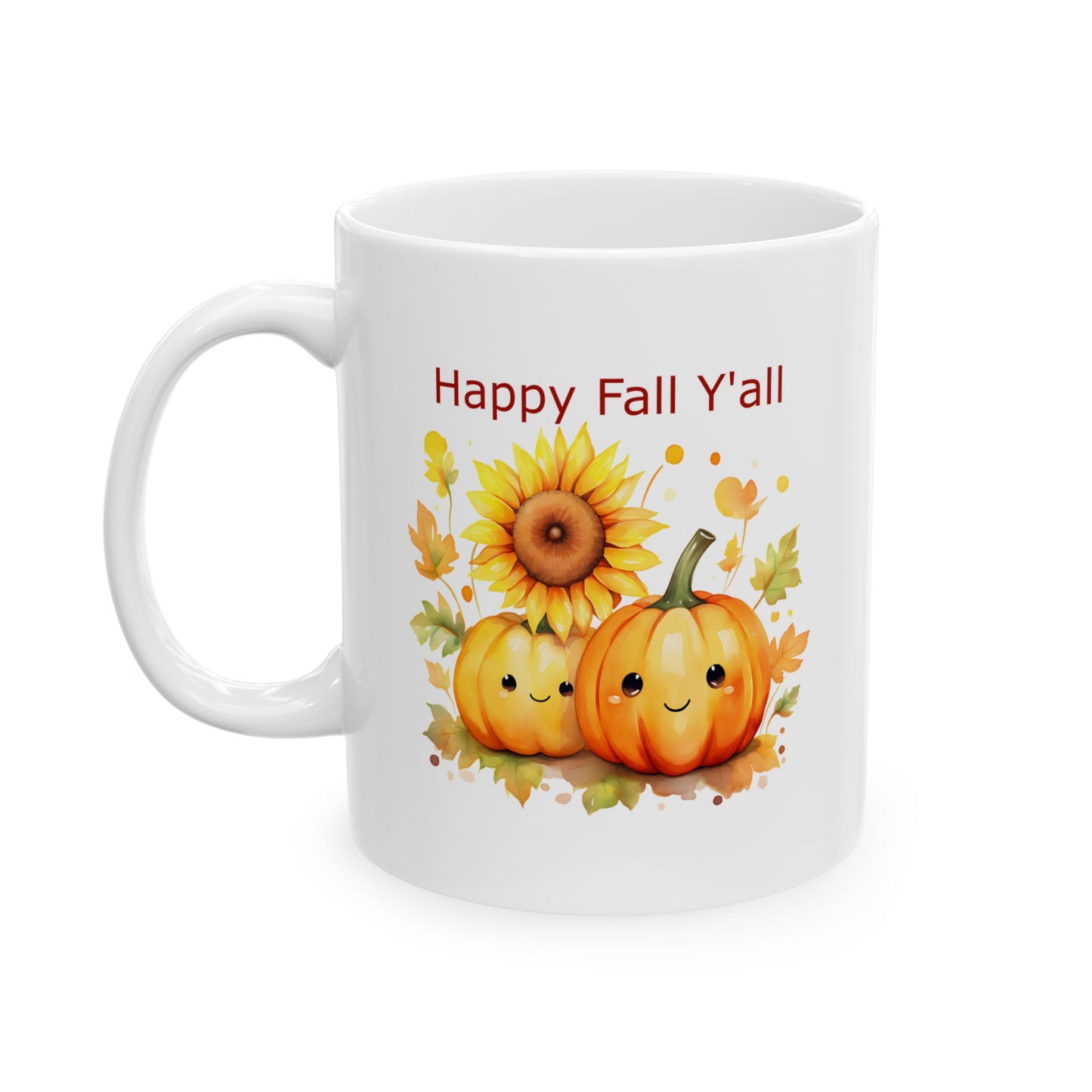Ceramic Mug - Autumn - Happy Fall Y'all (1b)