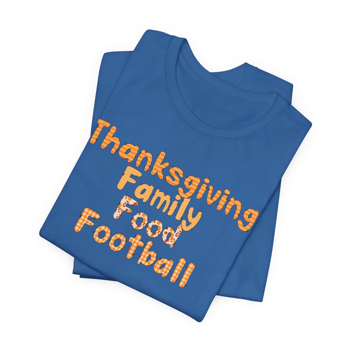 T-shirt - Thanksgiving - Family Food Football (01a)