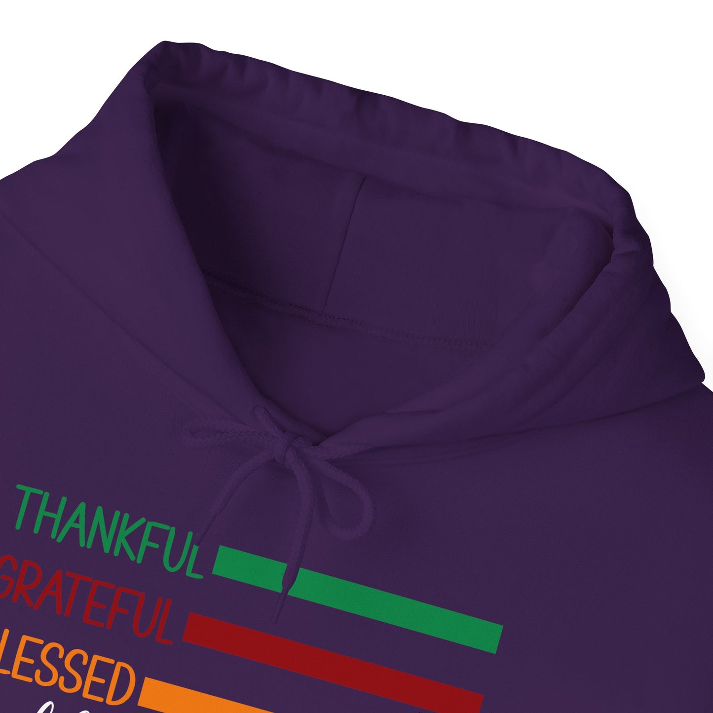 Heavy Blend Hoodie - Christian - Thankful, Grateful, Blessed & a Mess (1a)