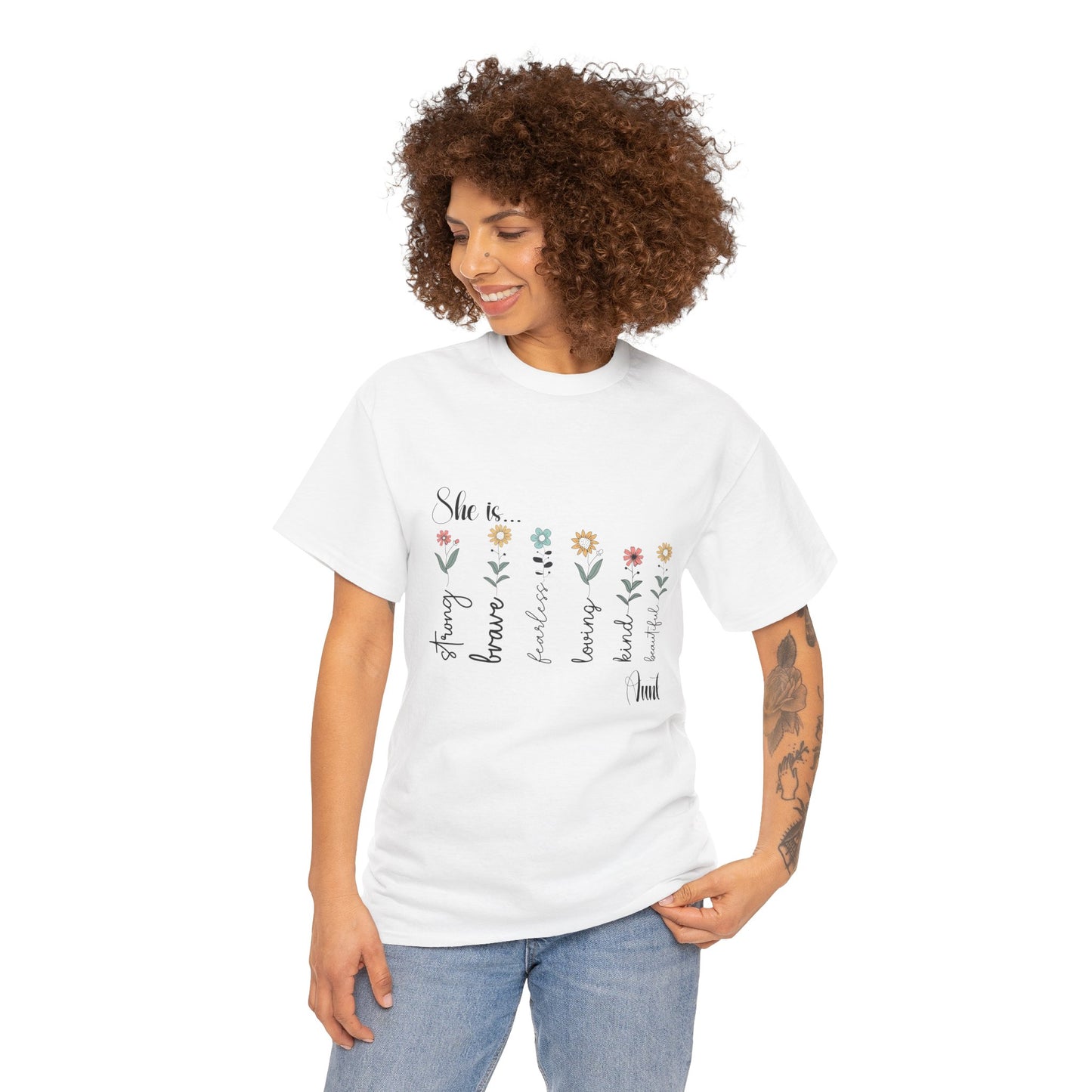 T-Shirt – Aunt - Strong, Brave, Beautiful Floral Design