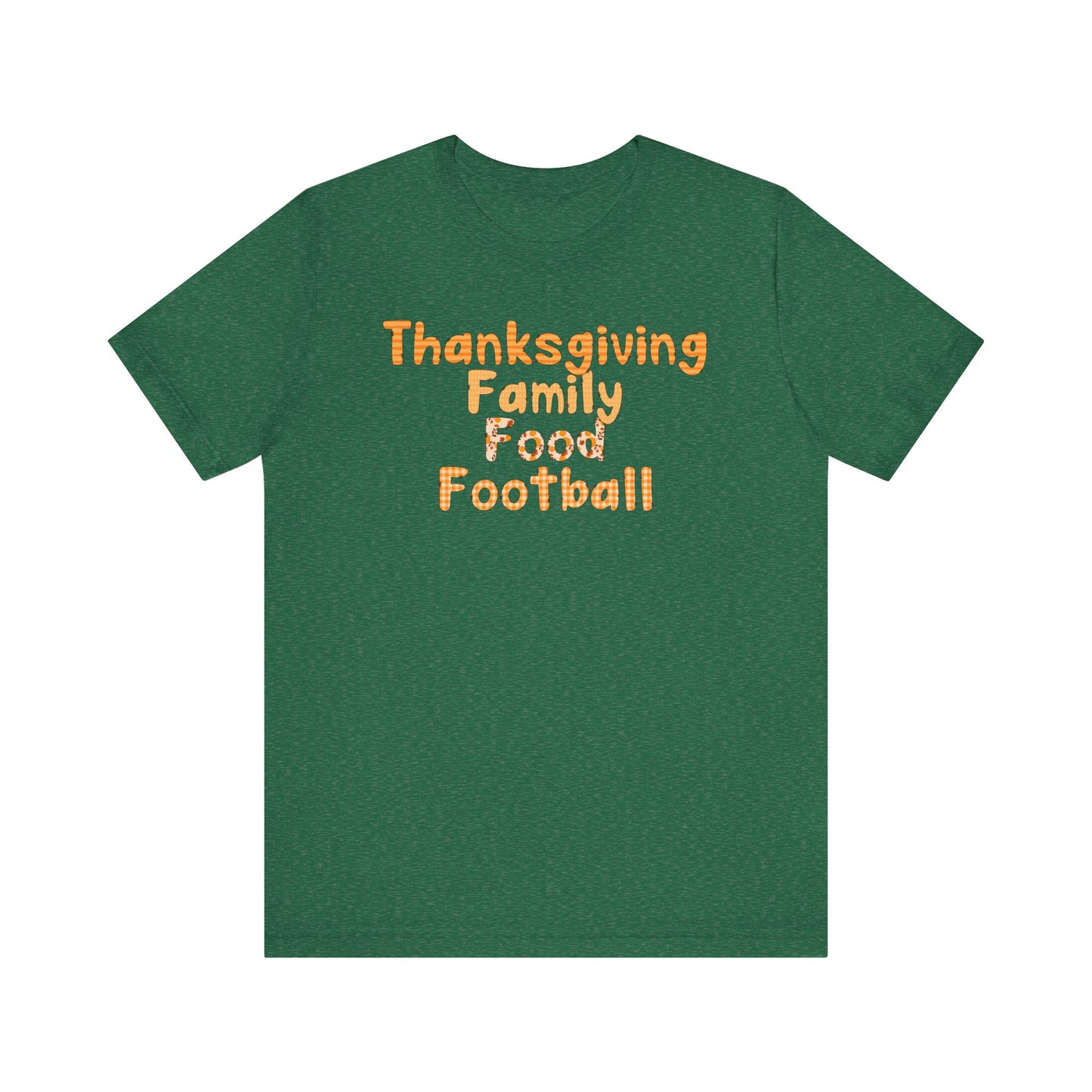 T-shirt - Thanksgiving - Family Food Football (01a)