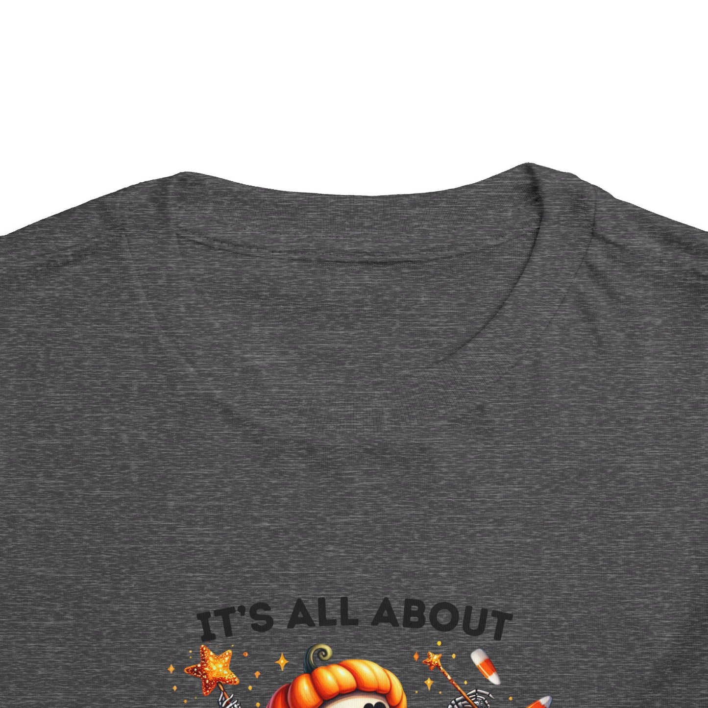 Toddler Tee - Halloween / Ballet Skeleton - It's all about the Candy! (01a)