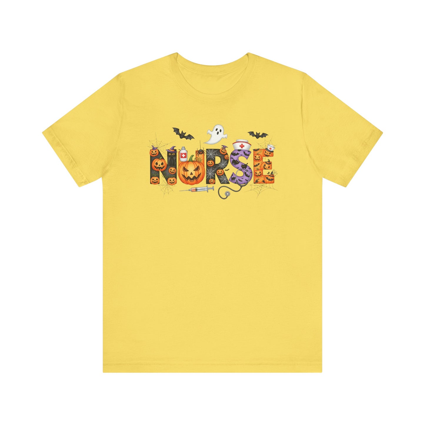 T-Shirt - Nurse / Halloween - Nurse w Halloween Decor (01a)
