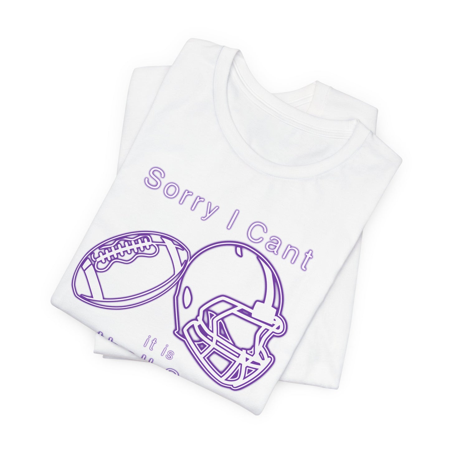 T-shirt - Football - Sorry I Cant (01c)