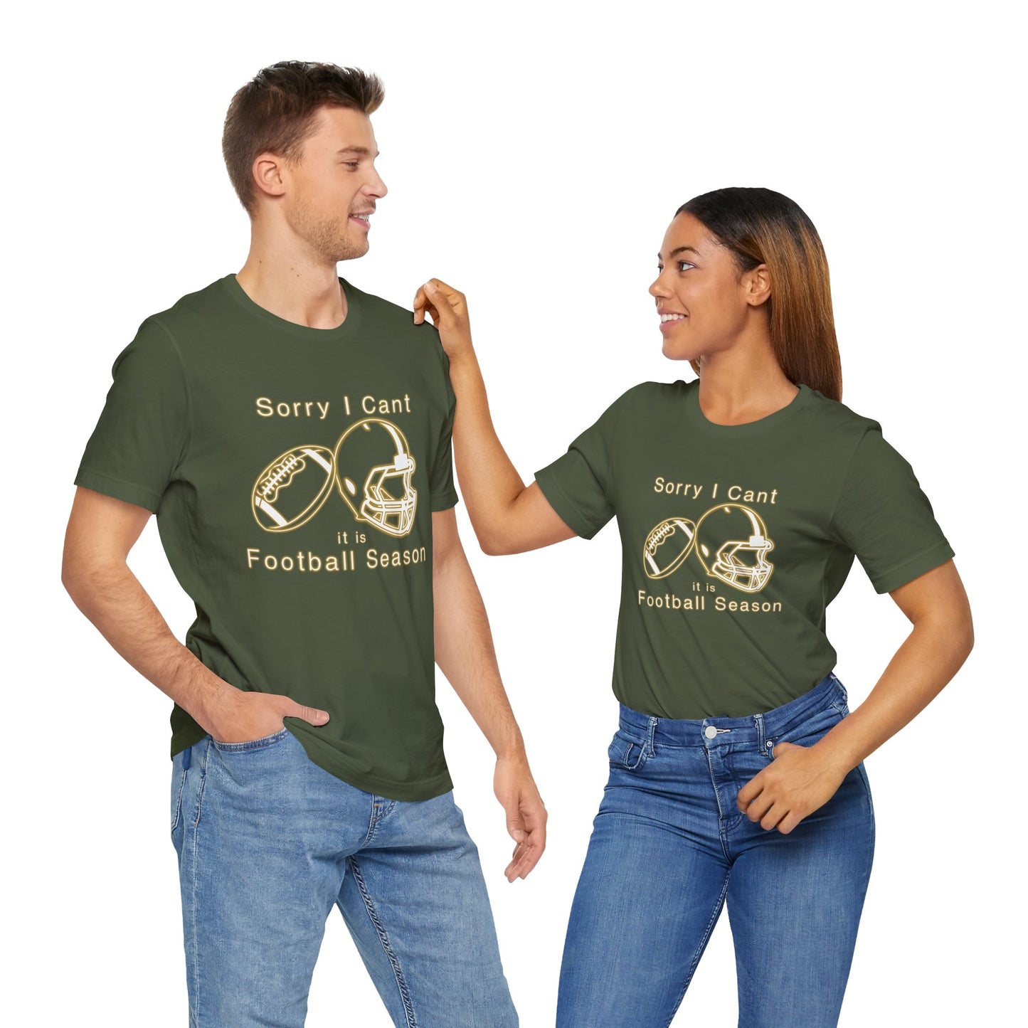 T-shirt - Football - Sorry I Cant (01f)
