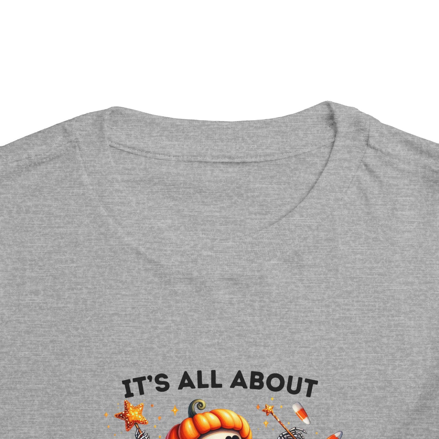 Toddler Tee - Halloween / Ballet Skeleton - It's all about the Candy! (01a)