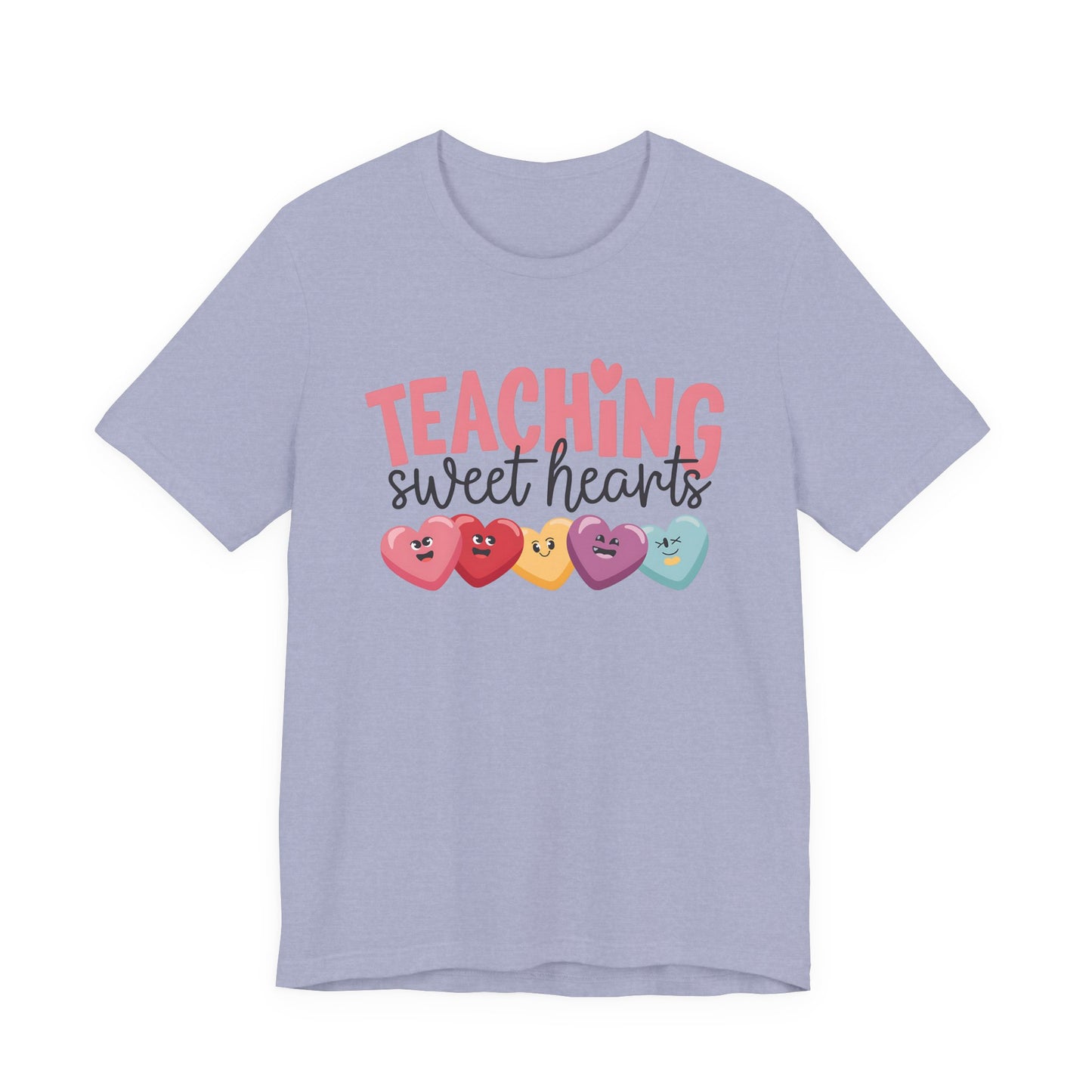 T-Shirt - Teacher / Valentine - Teaching Sweet Hearts (01) - Light colors