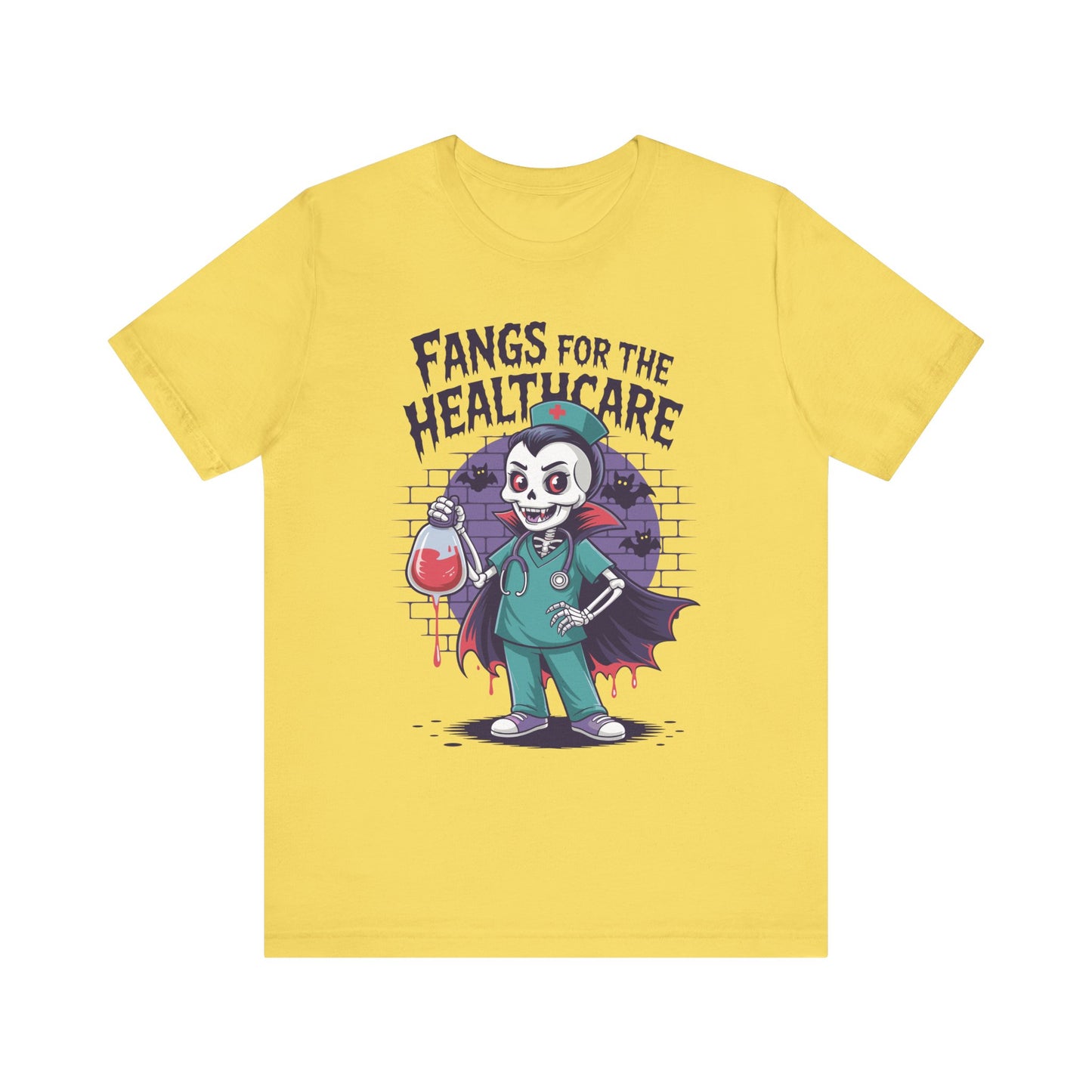 T-Shirt - Medical / Halloween - Fangs for the Healthcare (01a)