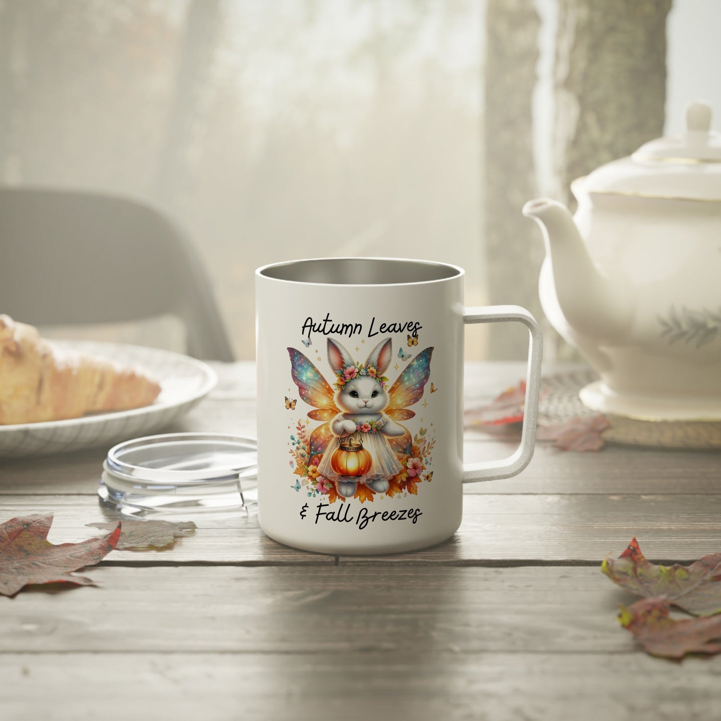 Insulated Mug - Autumn Leaves & Fall Breezes (01a)