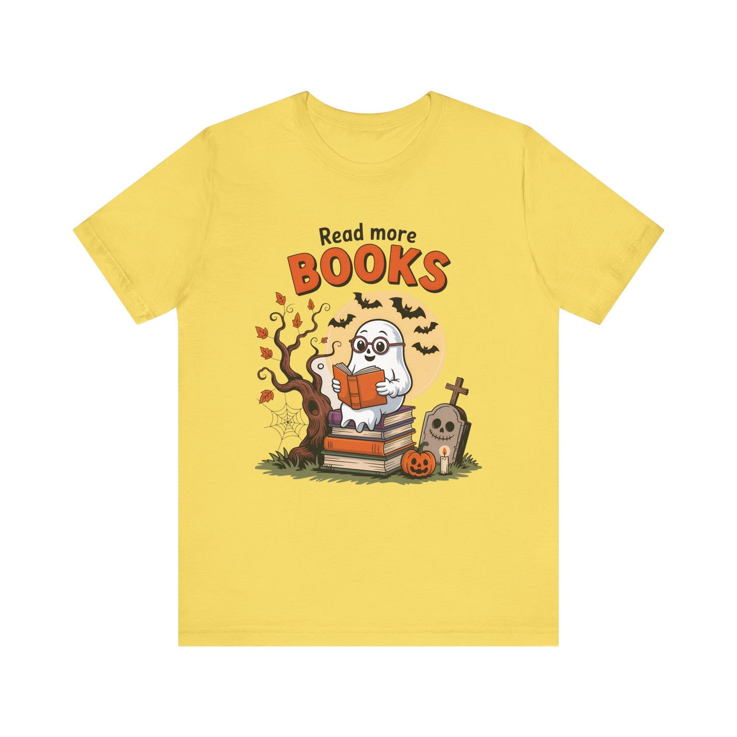 T-Shirt - Teacher / Halloween - Read More Books (01a)