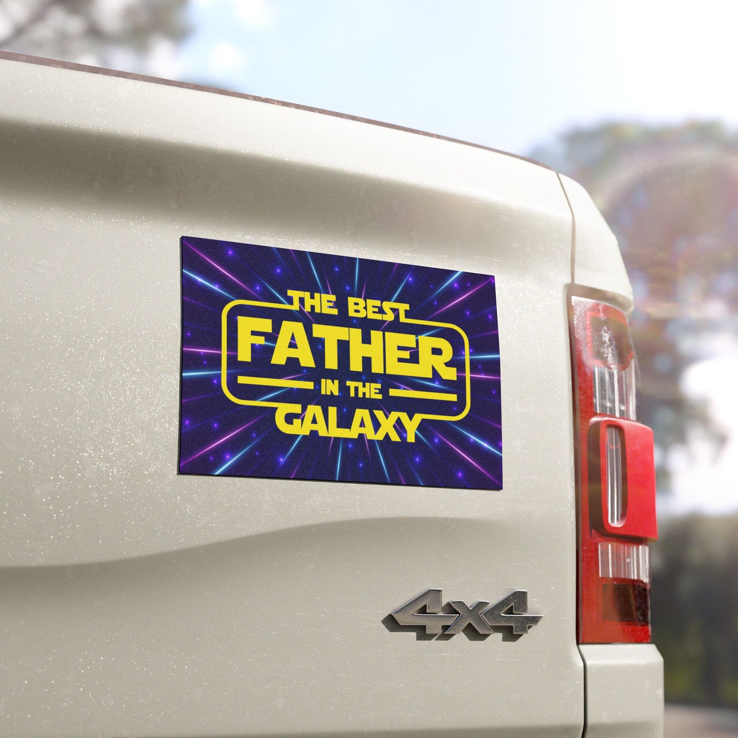 Car Magnets - Dad - Best Father in Galaxy (1)