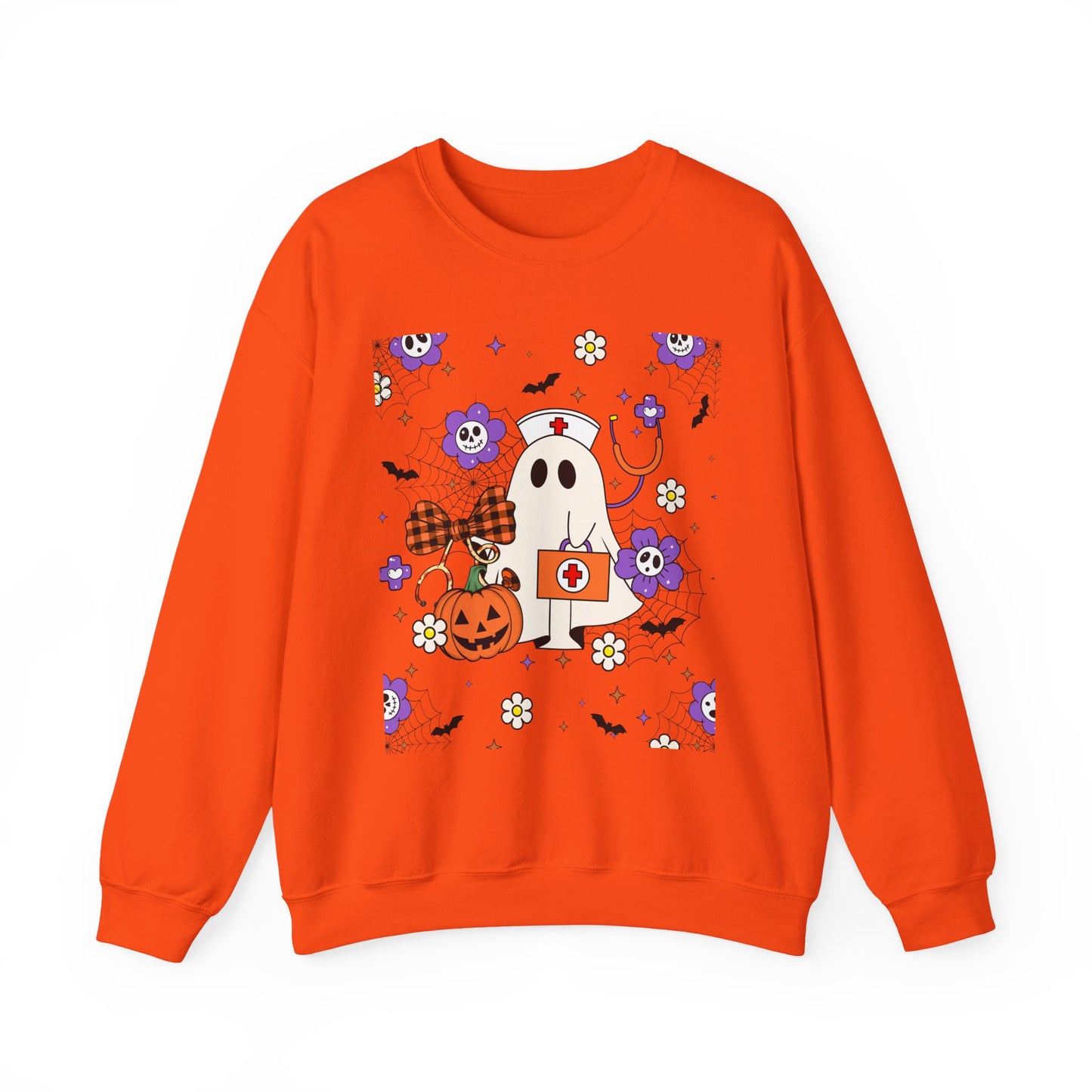 Sweatshirt - Medical / Halloween Ghost with Medical Stuff (01a)