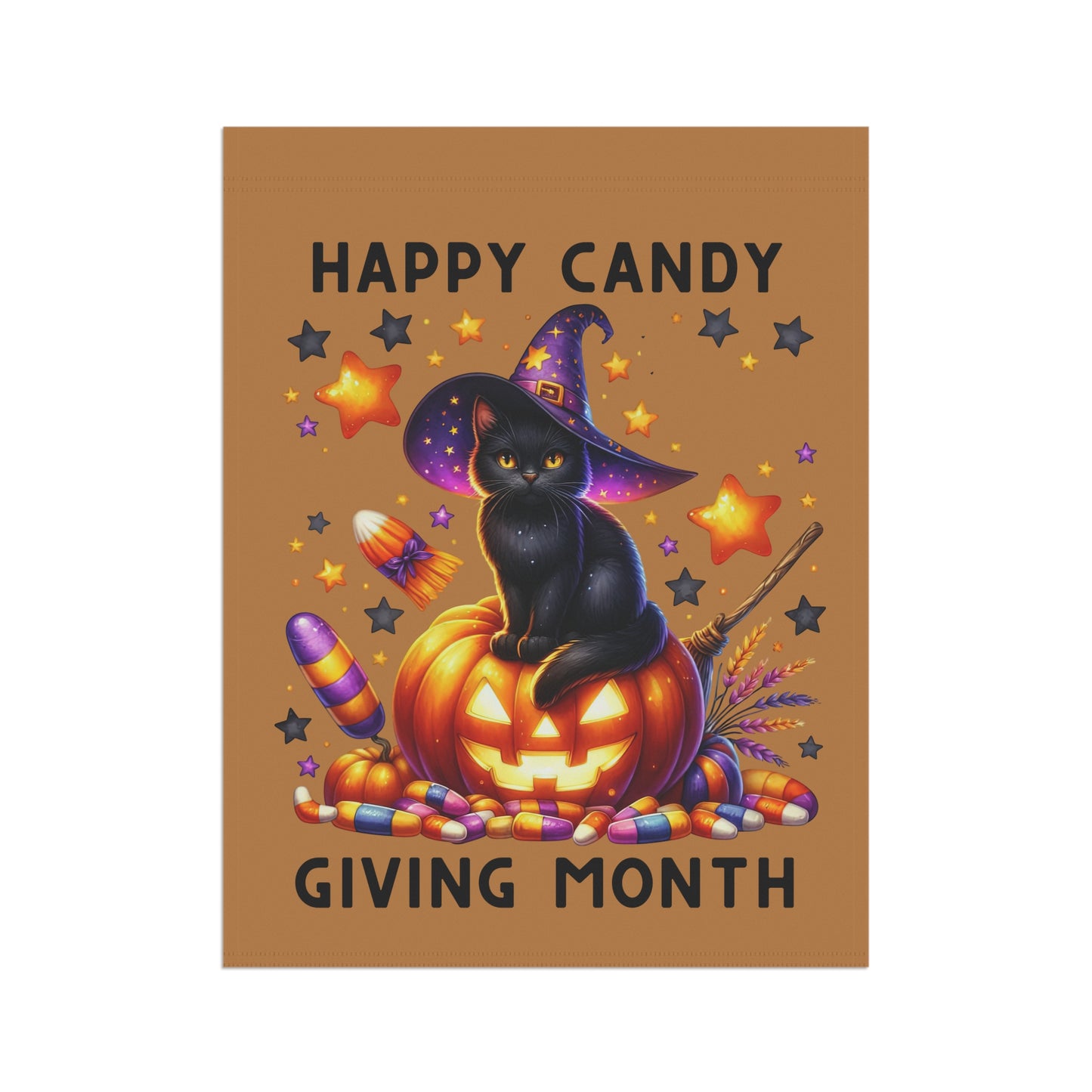 Garden Flag - Halloween - Happy Candy Giving Month (03a)