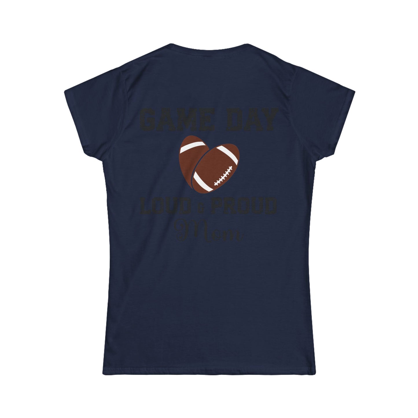 Female T-Shirt - Football - Loud & Proud Mom (01a)