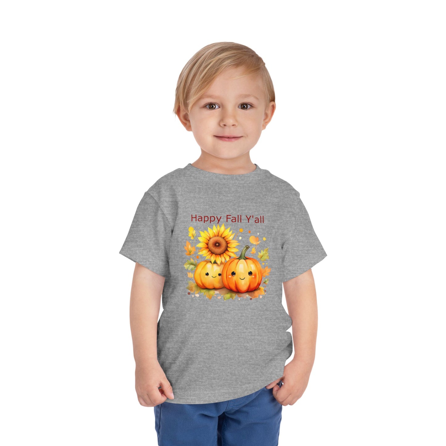 Toddler Tee - Autumn - Happy Fall Y'All (01)