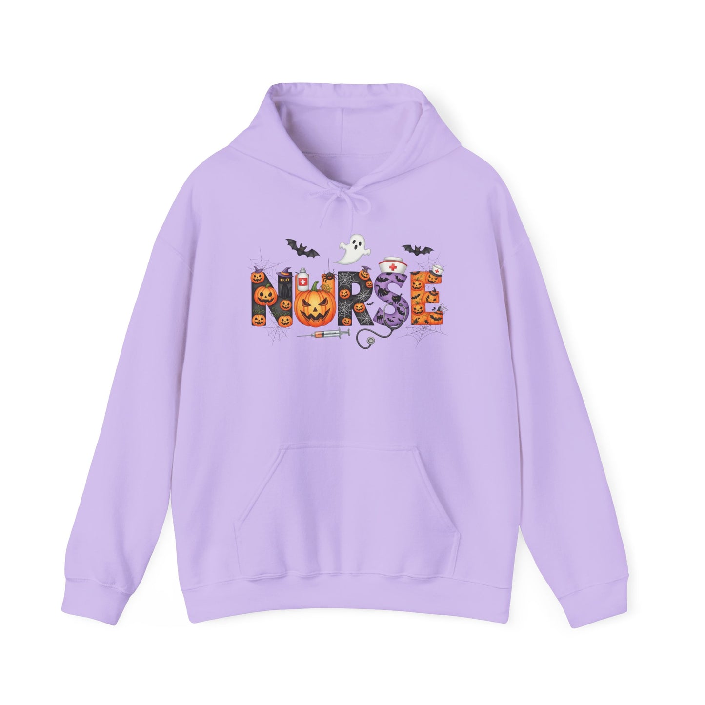 Heavy Blend Hoodie - Nurse / Halloween - Nurse w Halloween Decor (01a)
