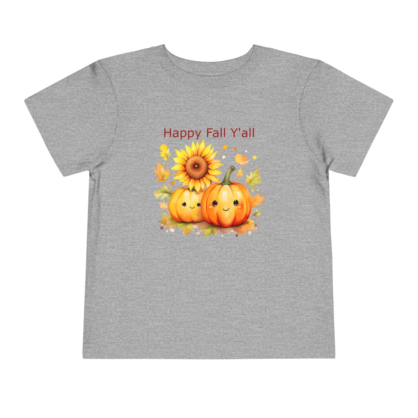 Toddler Tee - Autumn - Happy Fall Y'All (01)