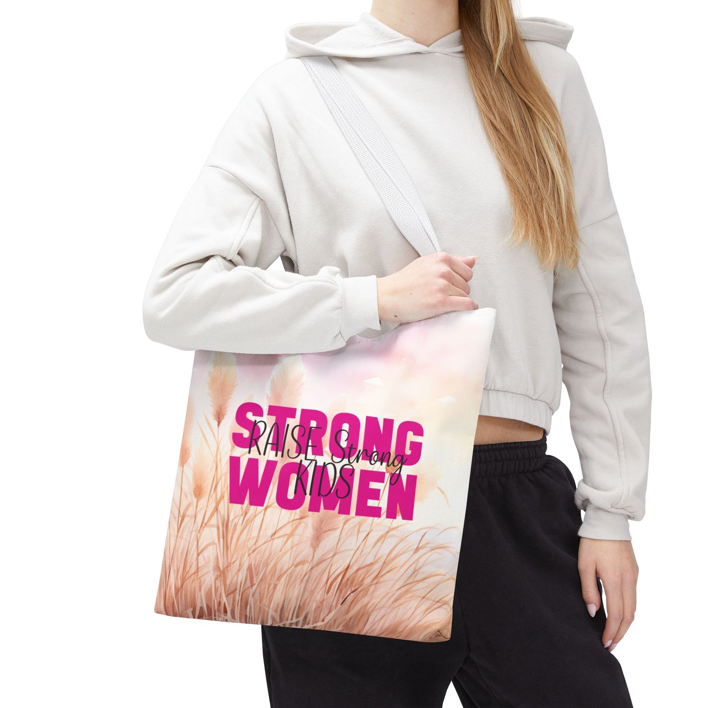 Tote Bag - Mom - Strong Women Raise Strong Kids (1)