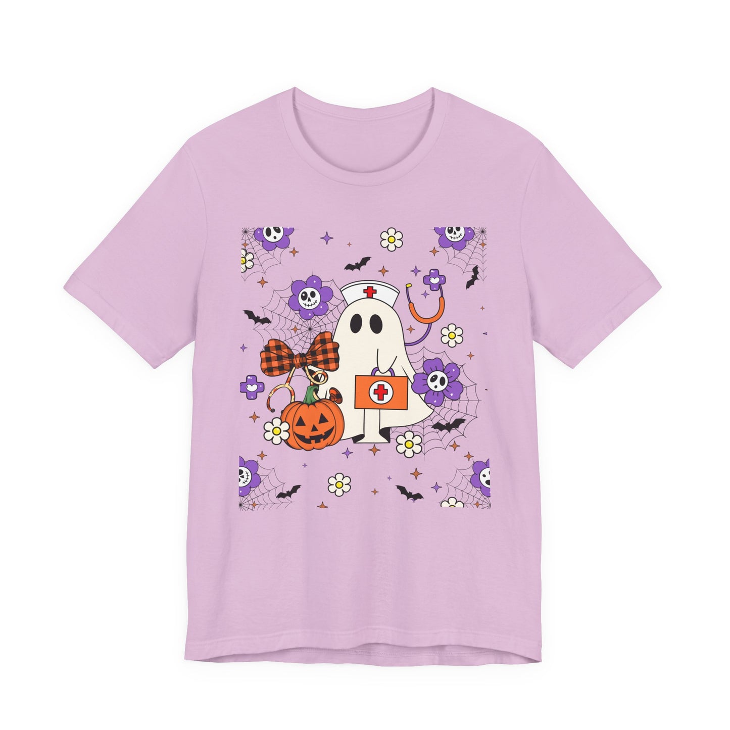 T-Shirt - Medical / Halloween Ghost with Medical Stuff (01a)