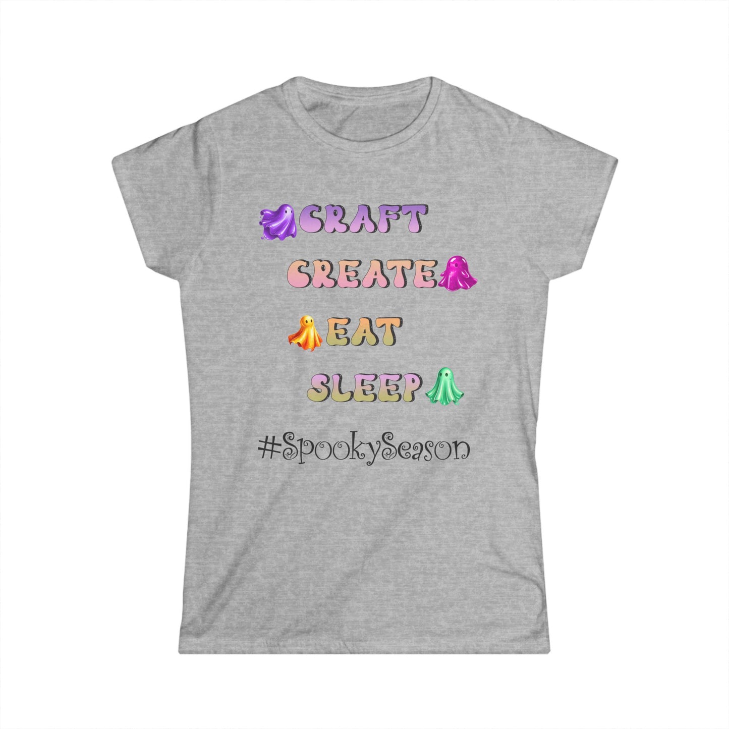 Female T-Shirt - Halloween - Craft Create Eat Sleep #spookyseason (01a)