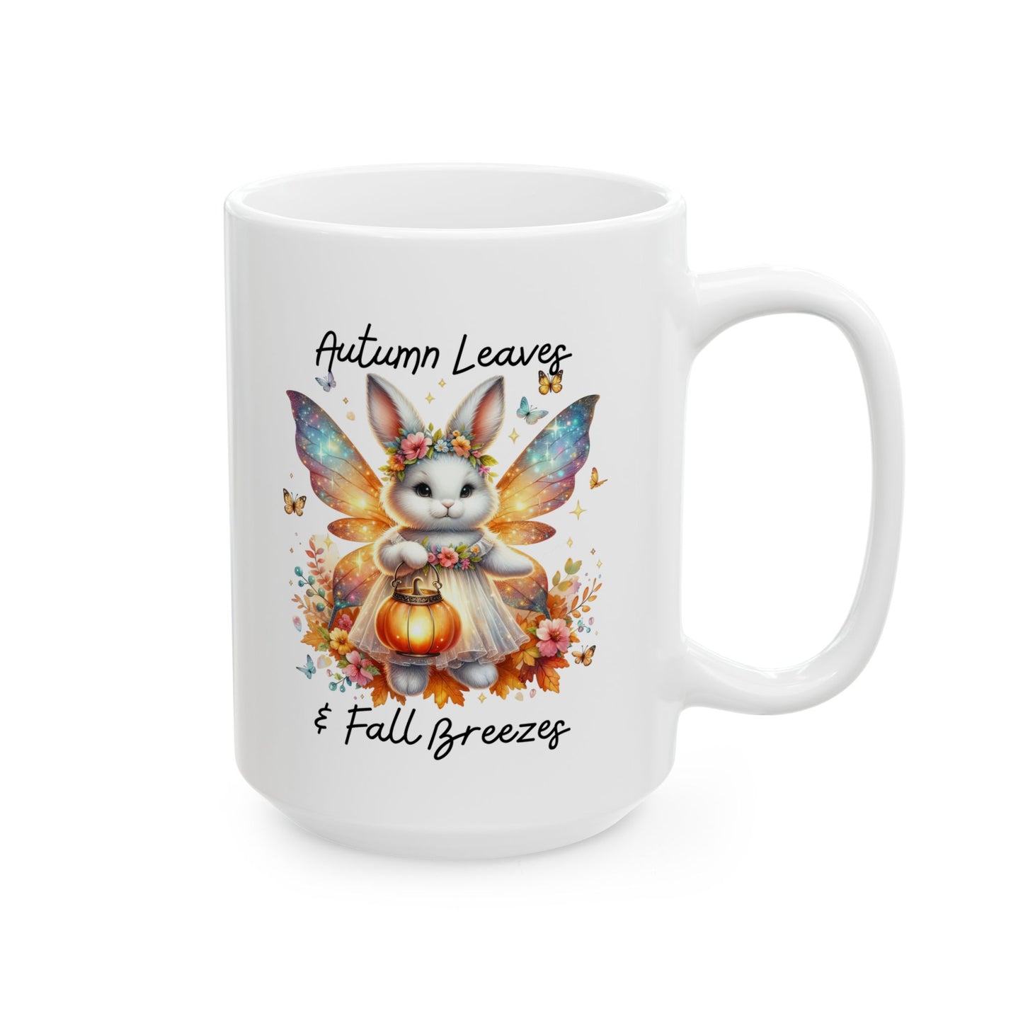 Ceramic Mug - Autumn Leaves & Fall Breezes (01a)