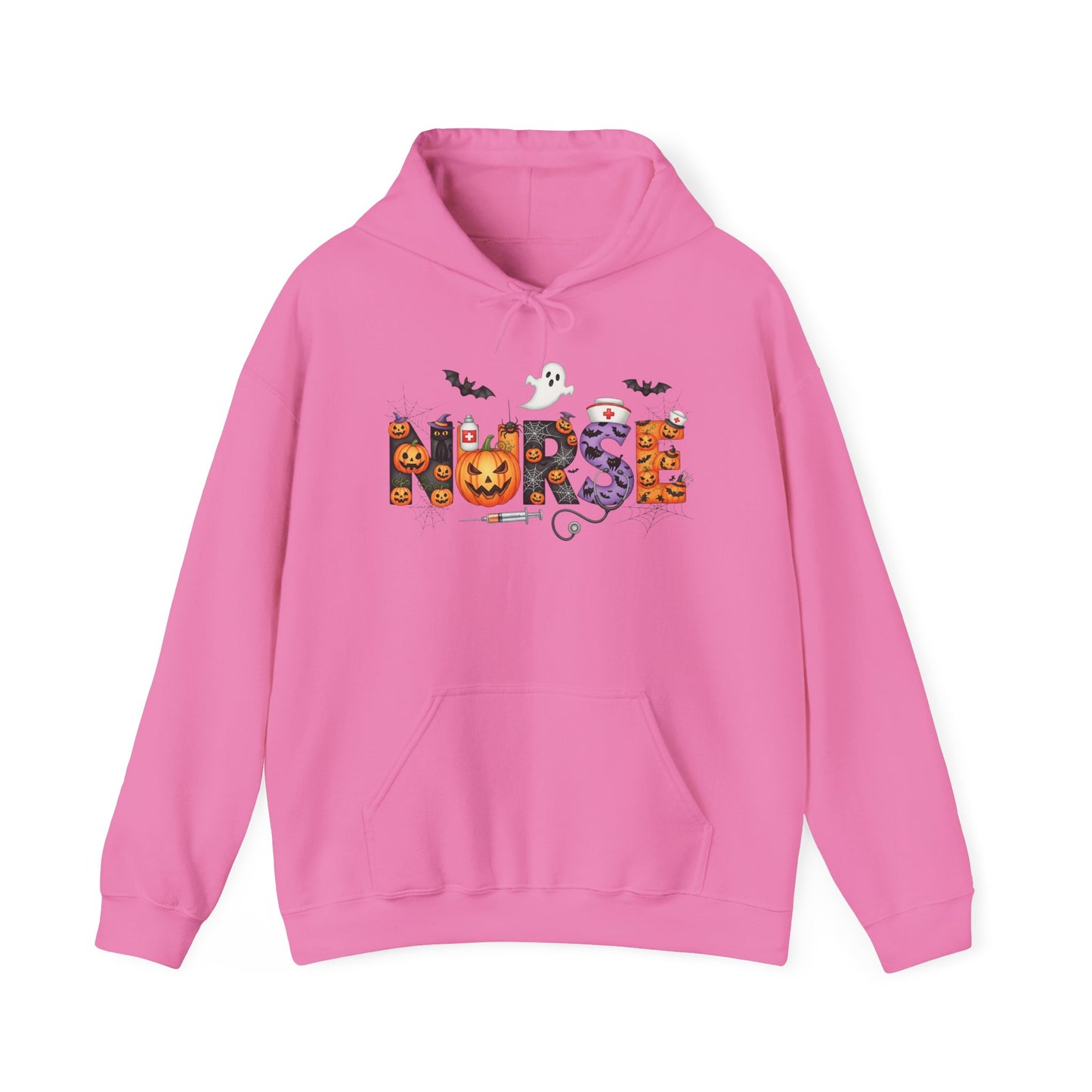Heavy Blend Hoodie - Nurse / Halloween - Nurse w Halloween Decor (01a)