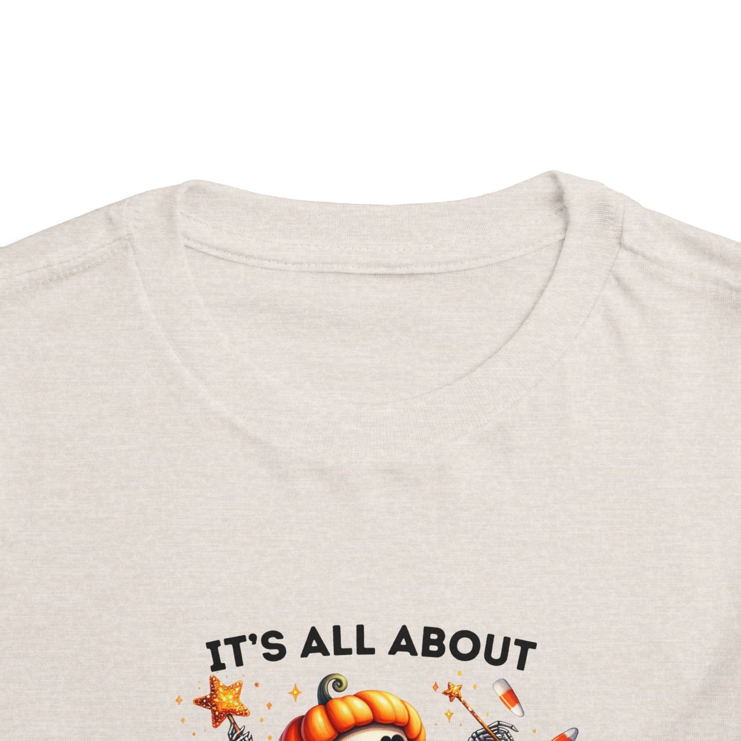 Toddler Tee - Halloween / Ballet Skeleton - It's all about the Candy! (01a)