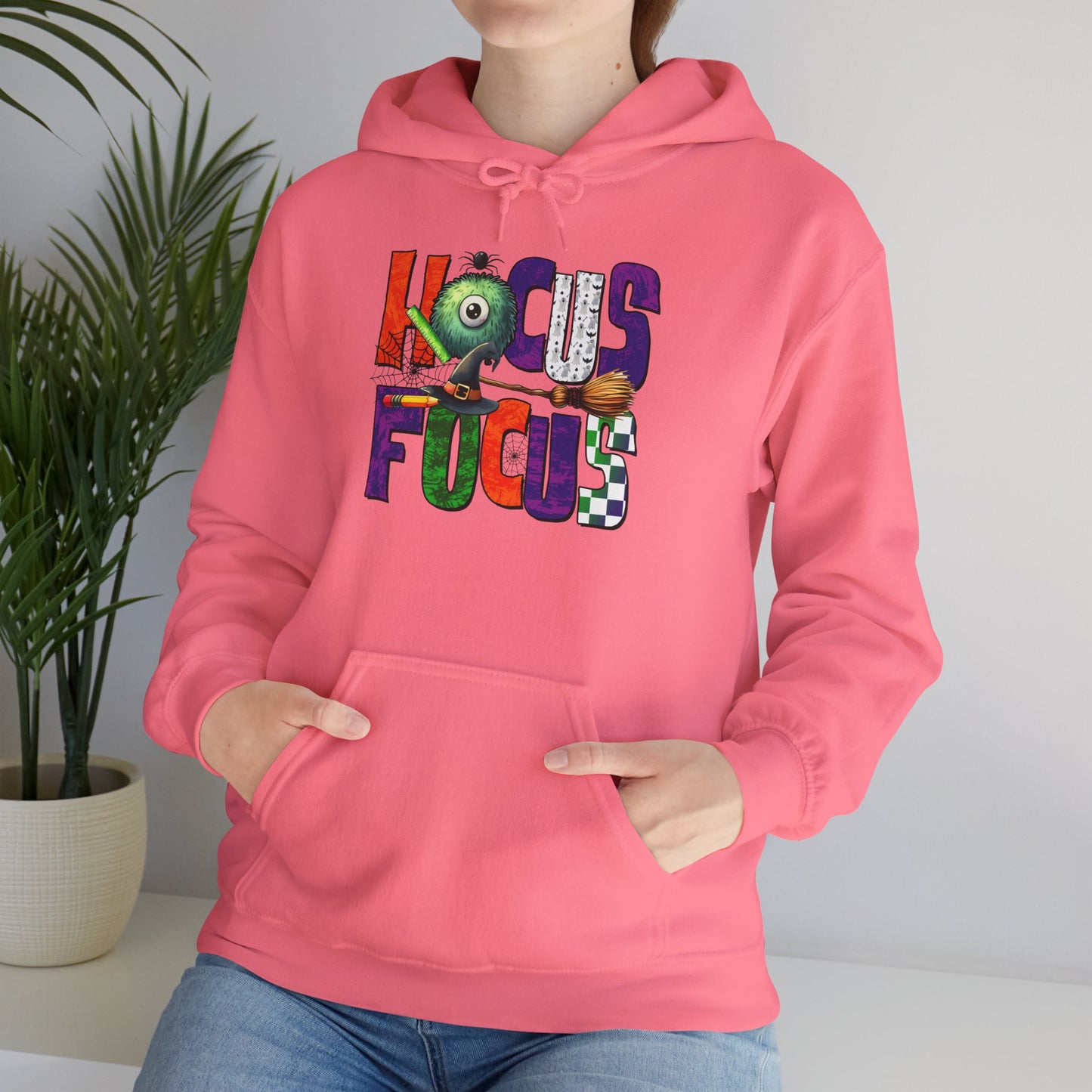 Heavy Blend Hoodie - Teacher/Halloween - Hocus Focus (01a)
