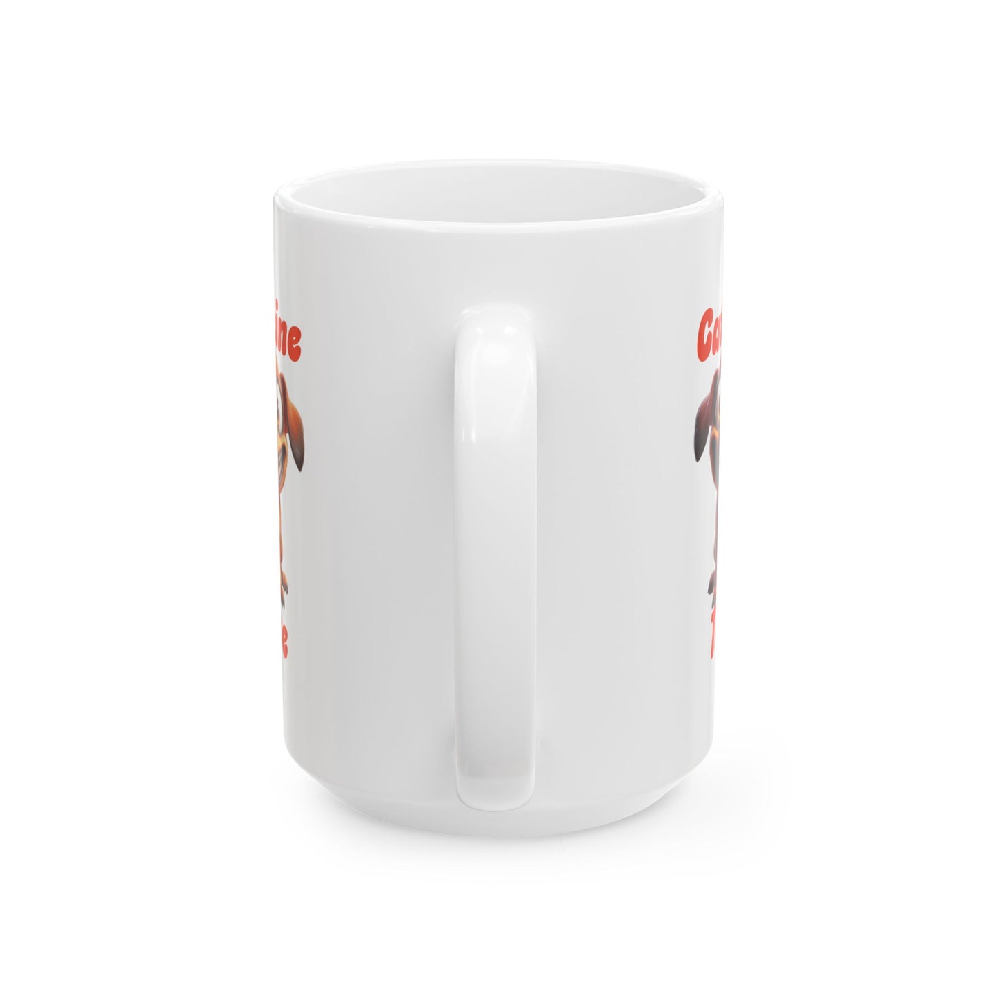 Ceramic Mug - Caffeine Time with dog (2)
