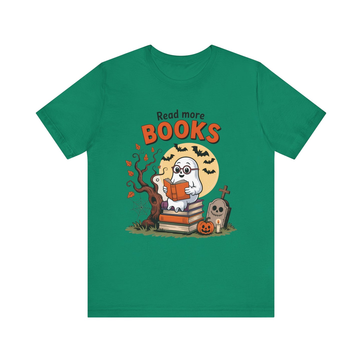 T-Shirt - Teacher / Halloween - Read More Books (01a)