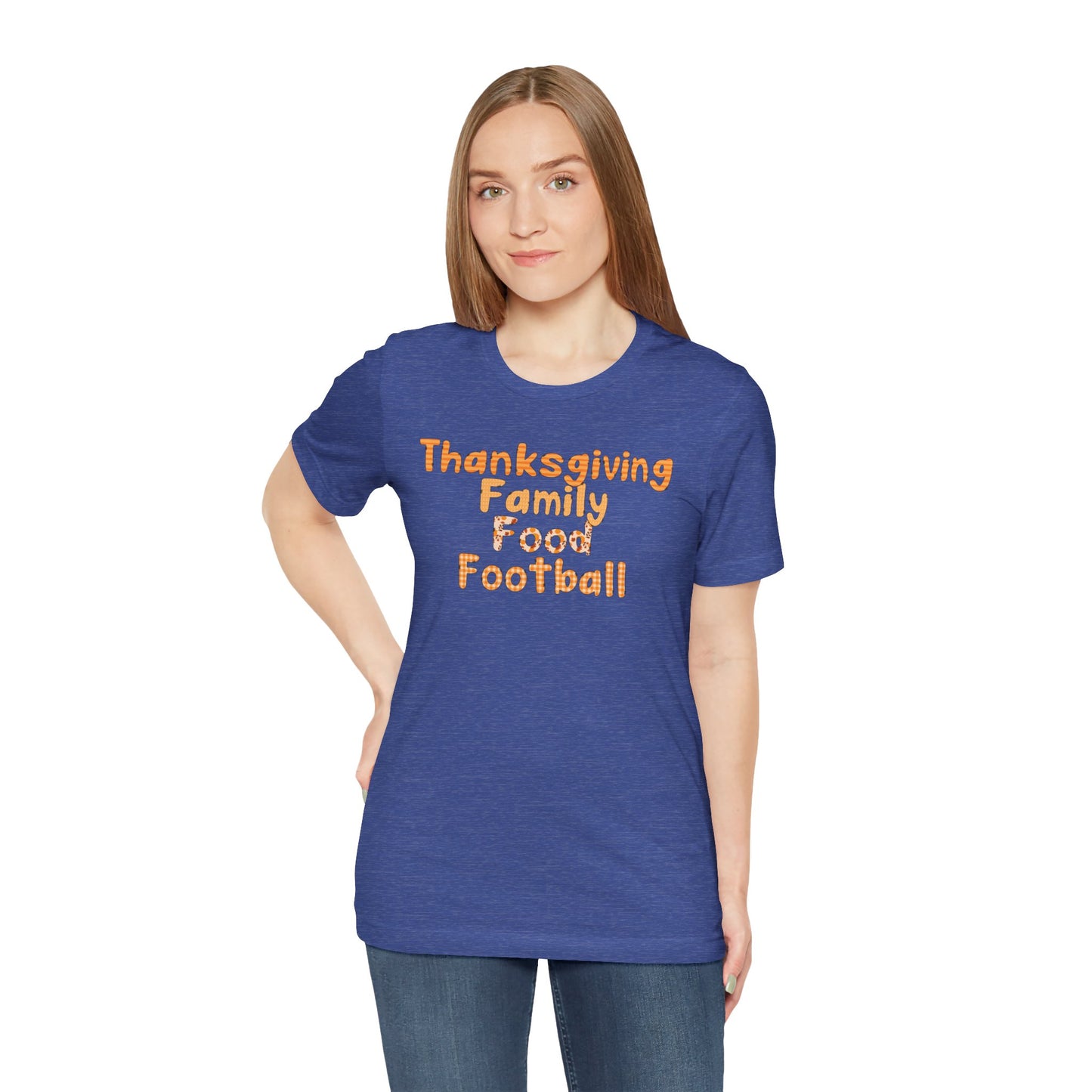 T-shirt - Thanksgiving - Family Food Football (01a)