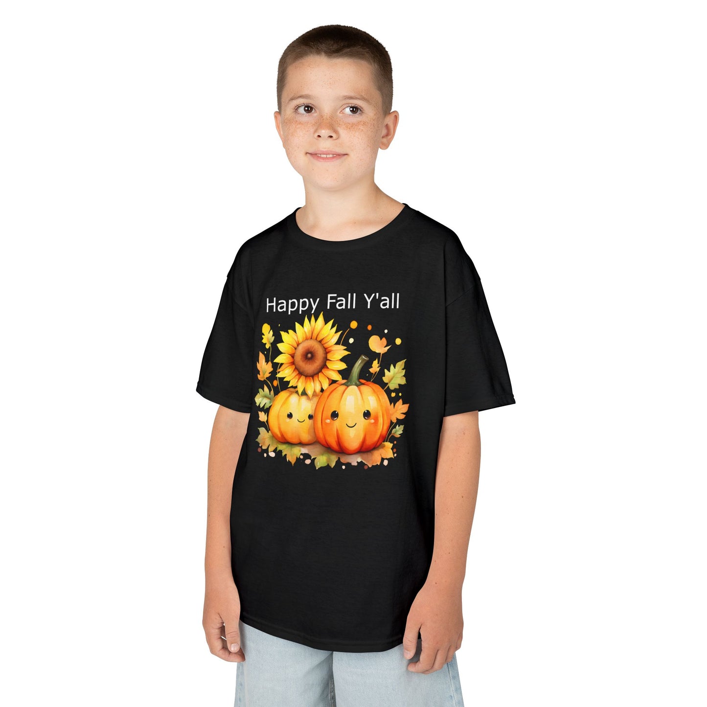 Child Tee - Autumn - Happy Fall Y'All (01)