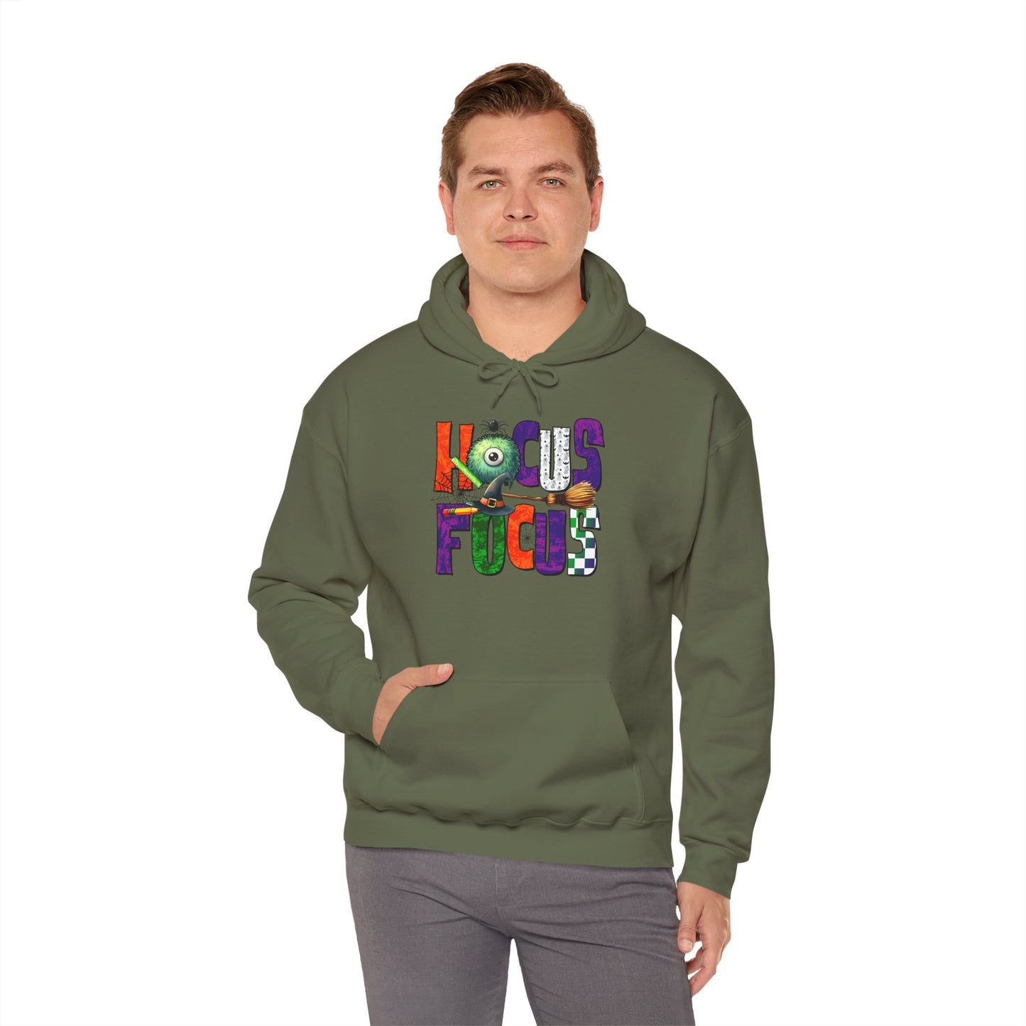 Heavy Blend Hoodie - Teacher/Halloween - Hocus Focus (01a)