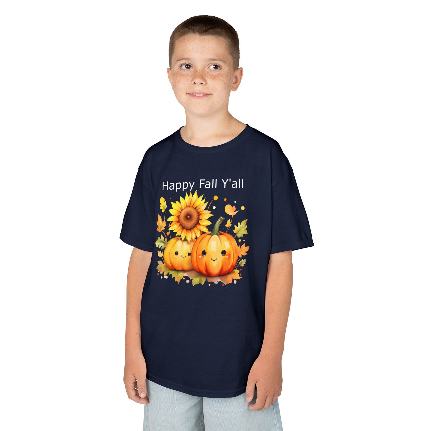 Child Tee - Autumn - Happy Fall Y'All (01)