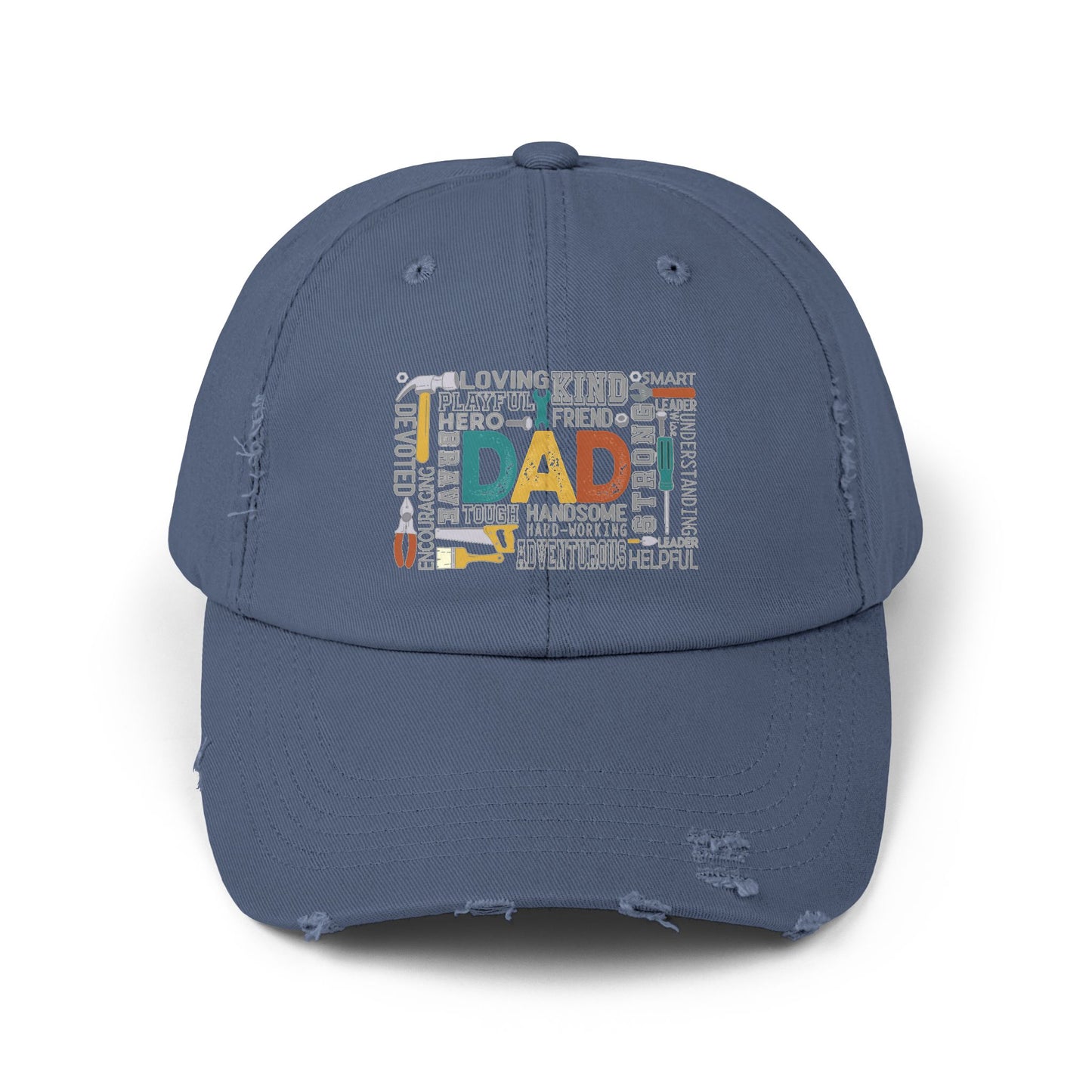 Distressed Cap - Dad - Handyman Dad (1) - Light Writing